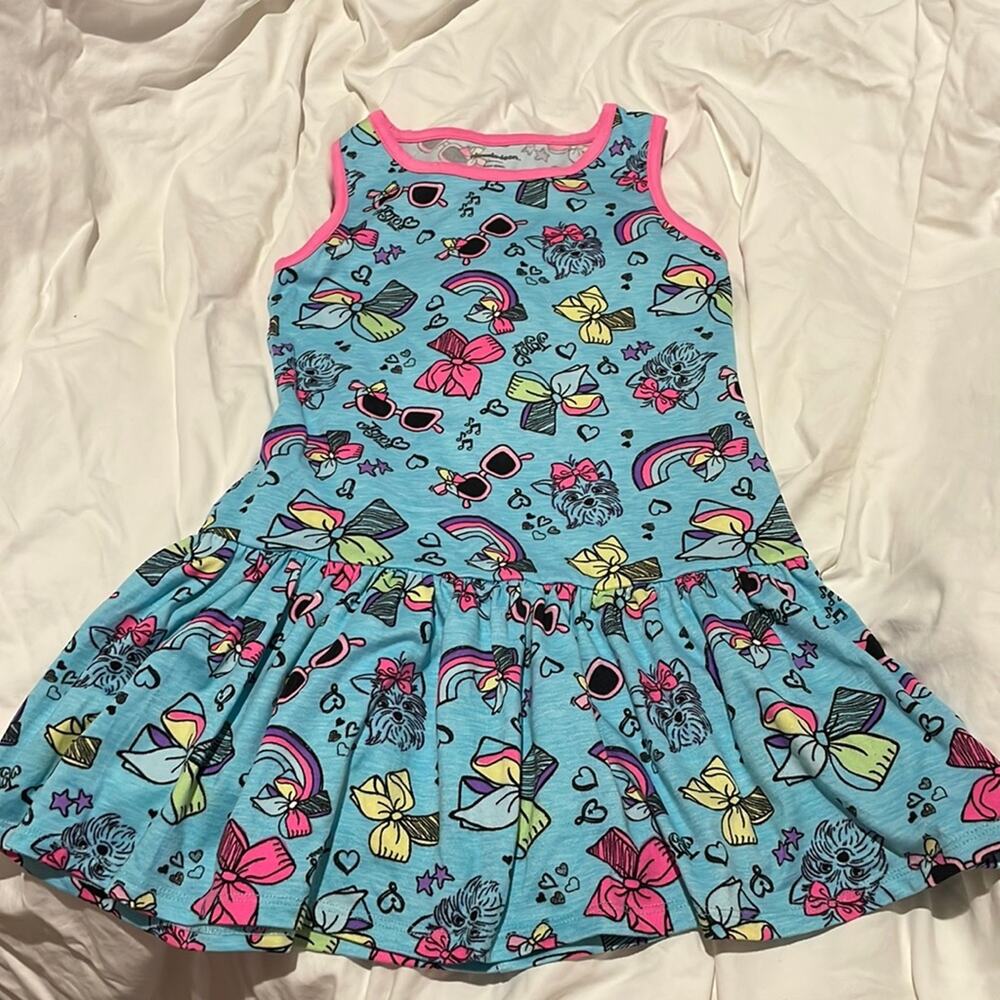 Nickelodeon 6x drop waist blue jojo siwa tank dress like new